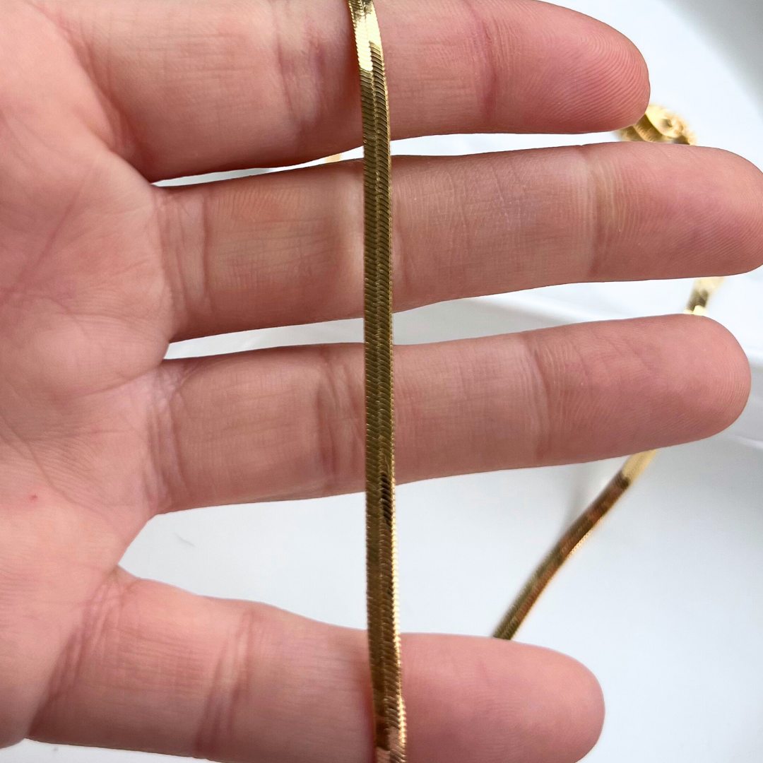 Golden Snake Chain Necklace