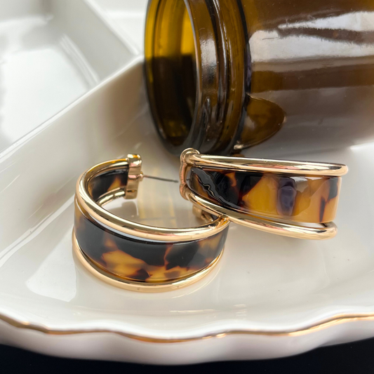 Fireside Luxe Statement Hoop Earrings