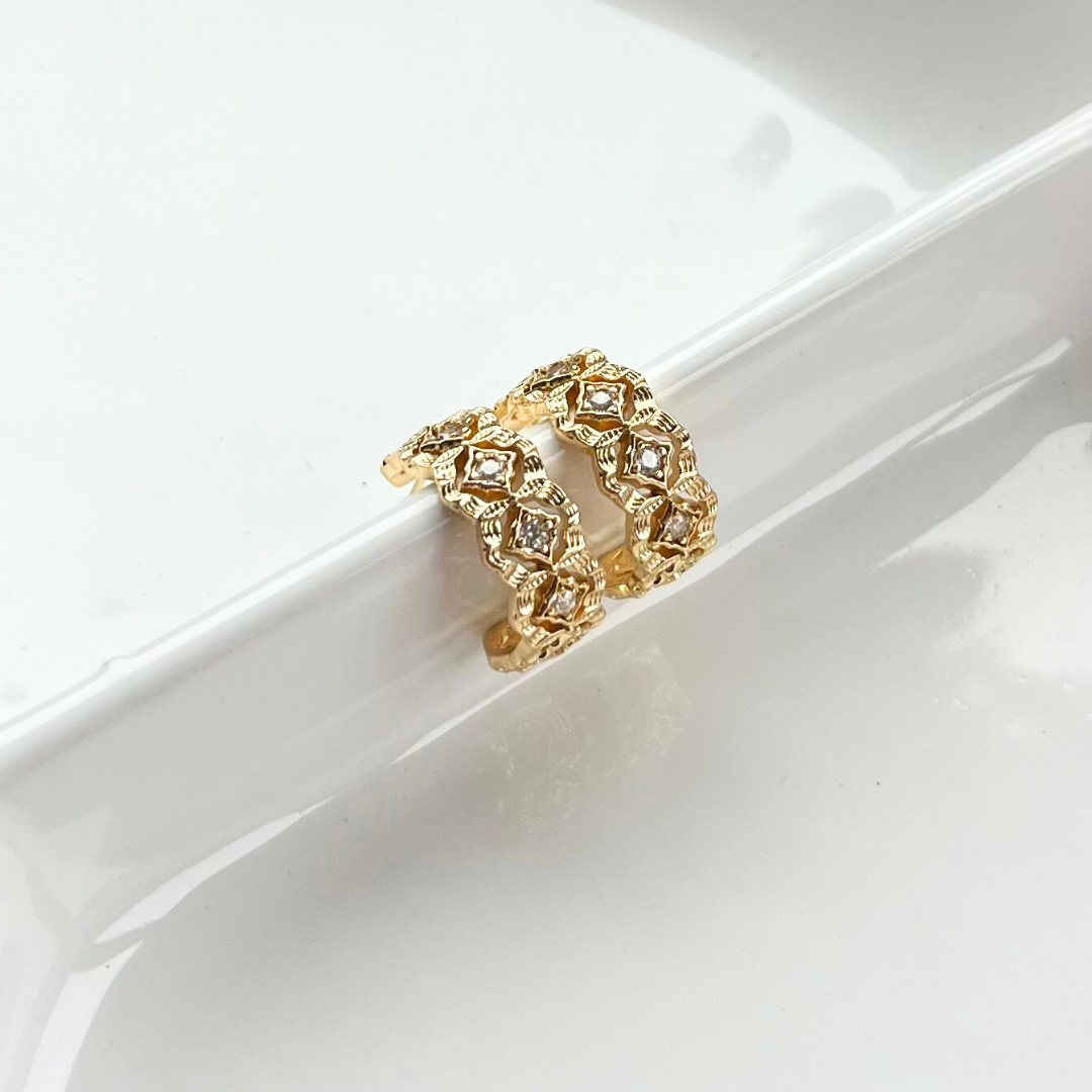 Enchanted Light Cubic Zirconia Hoop Earrings