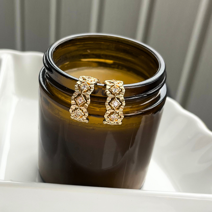 Enchanted Light Cubic Zirconia Hoop Earrings