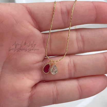 Birthstone Necklace - (BASE ONLY - Charms Added Separate)