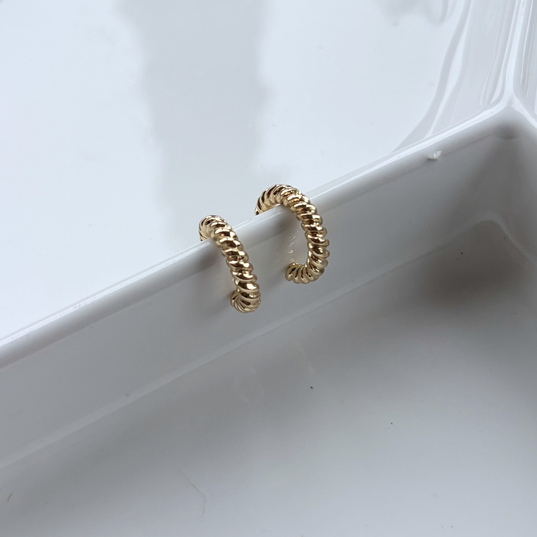 Summer Essential Twisted Hoop Earrings