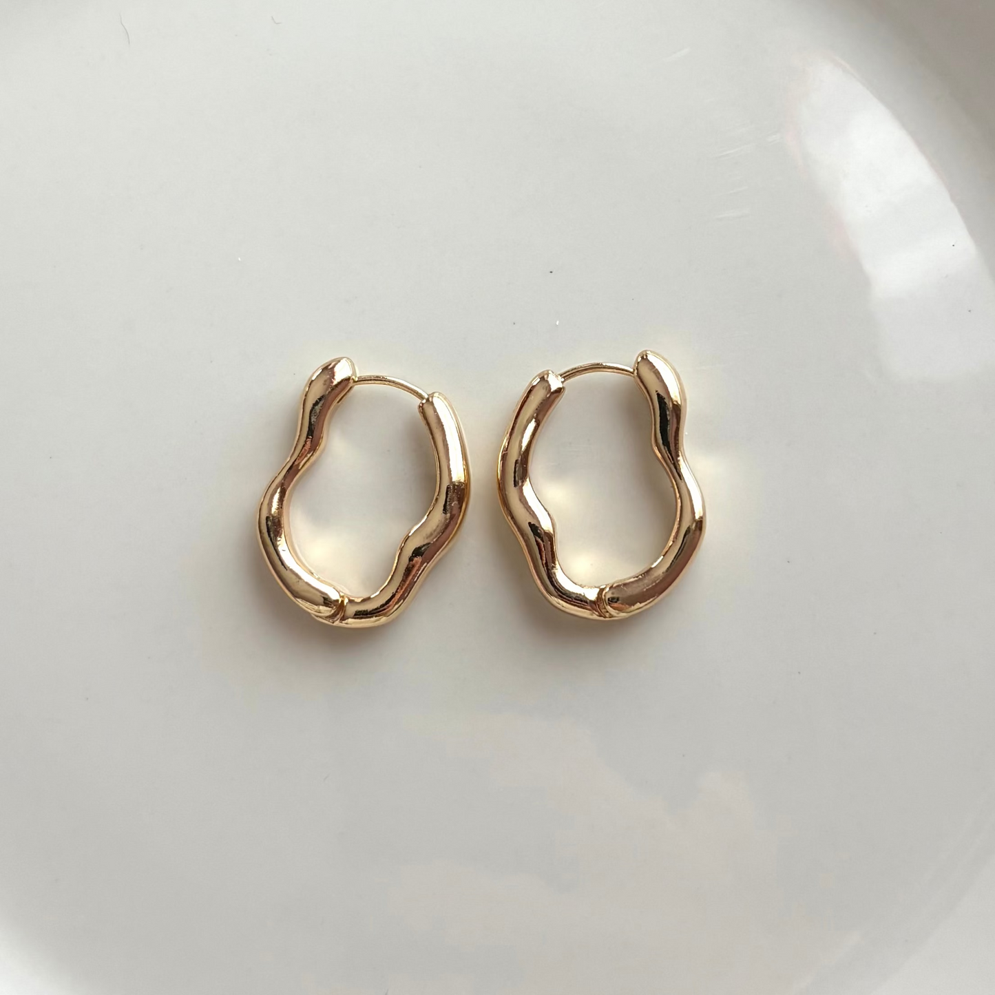 Sunny Days Ahead Golden Hoops Earrings