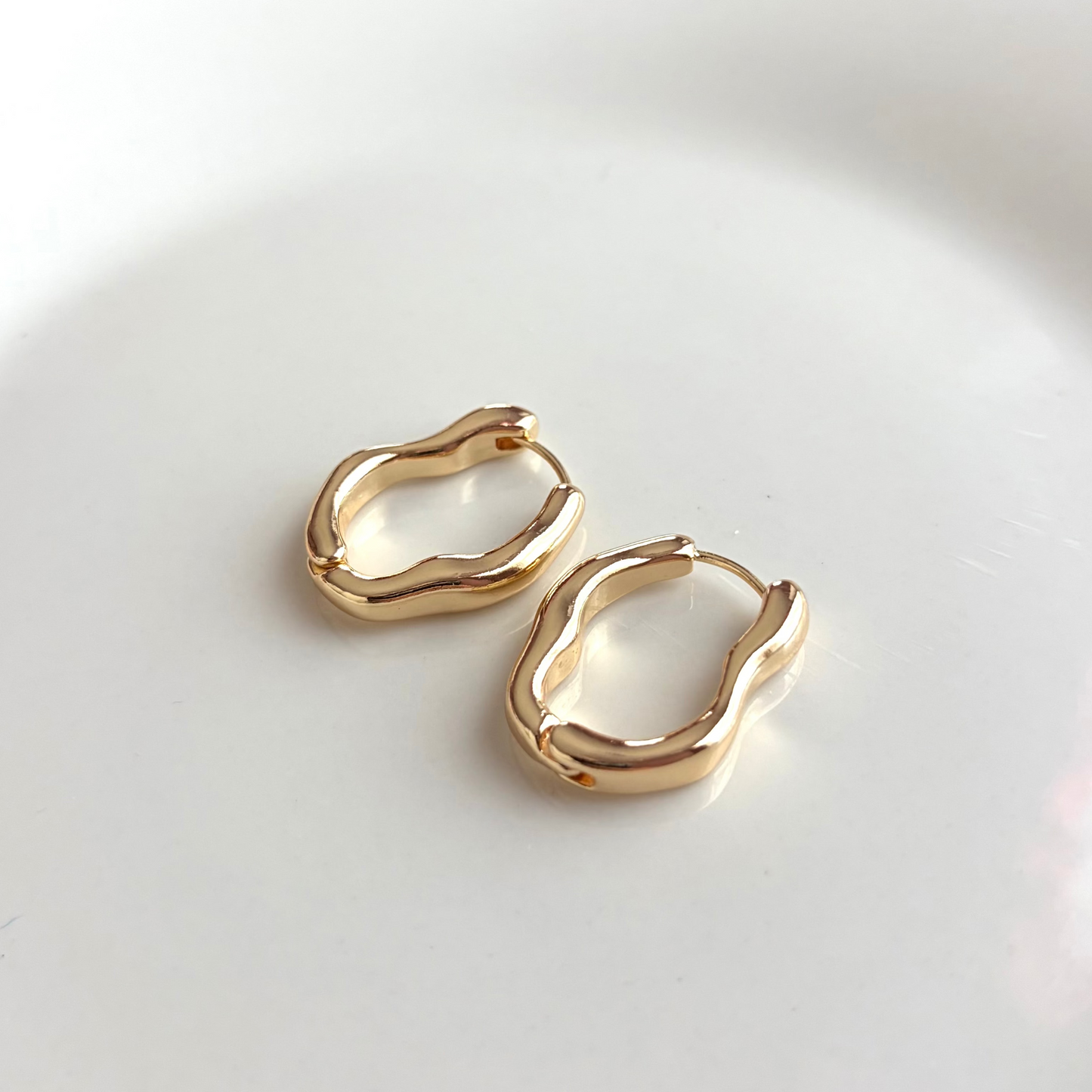 Sunny Days Ahead Golden Hoops Earrings