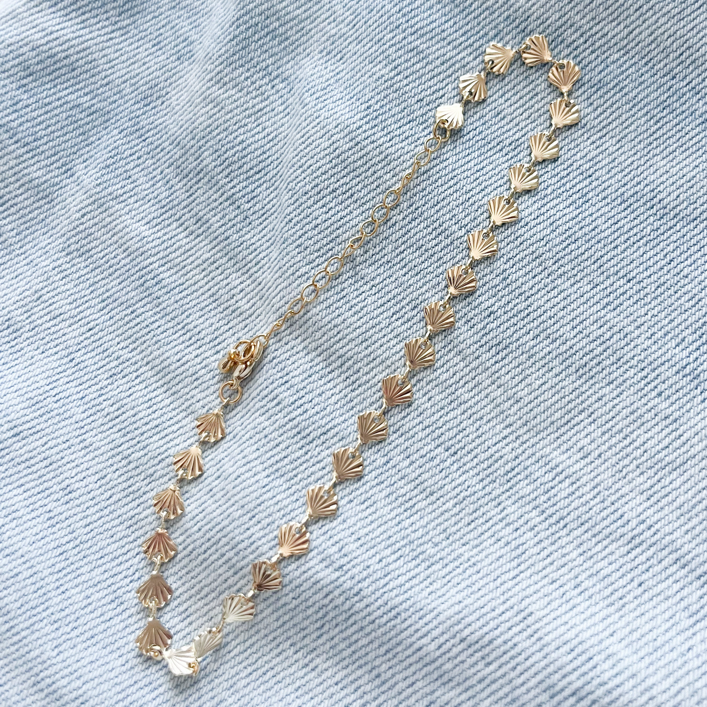 Golden Seashell Anklet