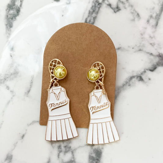 Tennis Outfit Statement Earrings
