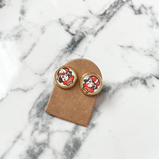 Browns Dawg Stud Earrings