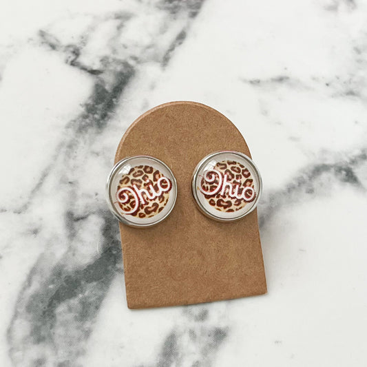 Ohio Leopard Stud Earrings