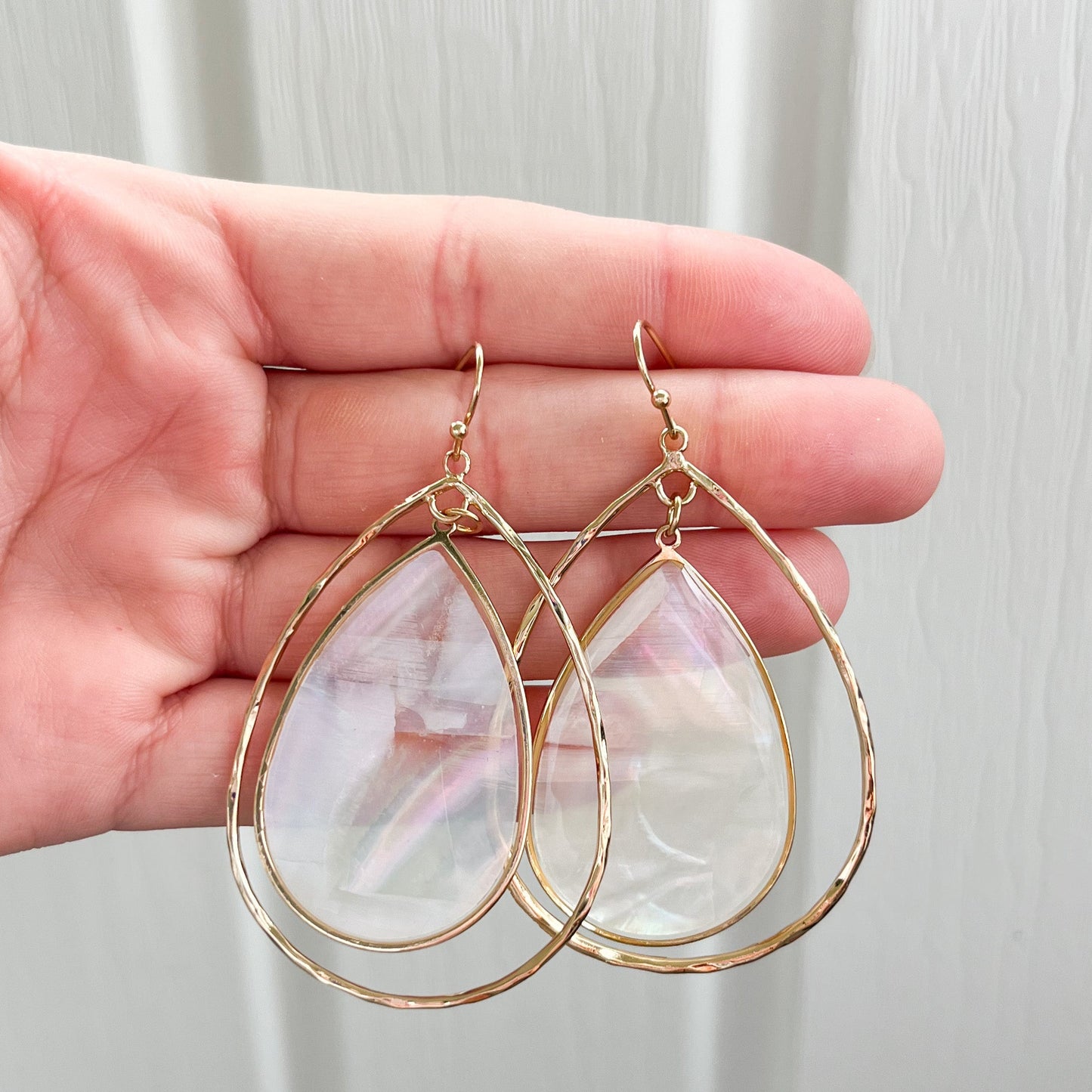 Nantucket Shell Teardrop Earrings
