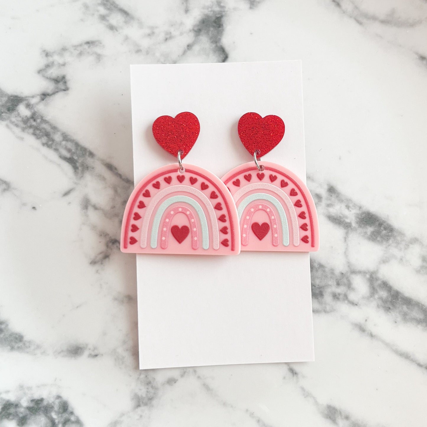 Love Rainbow Statement Earrings