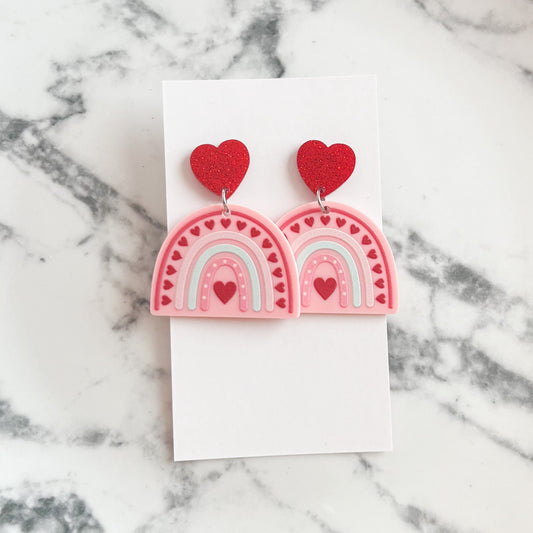 Love Rainbow Statement Earrings