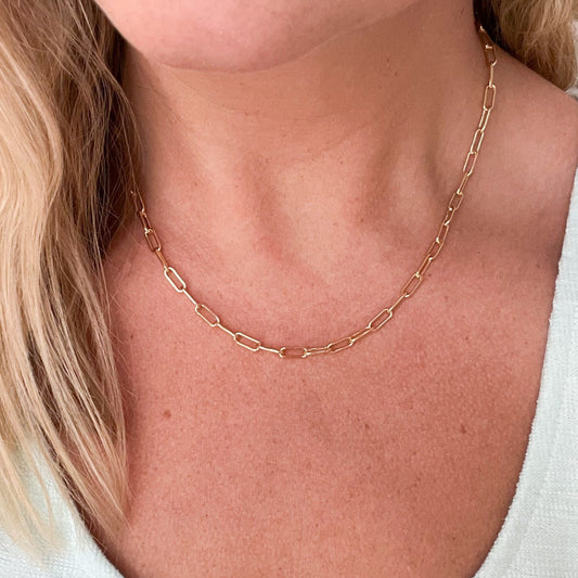 Golden Chain Link Necklace