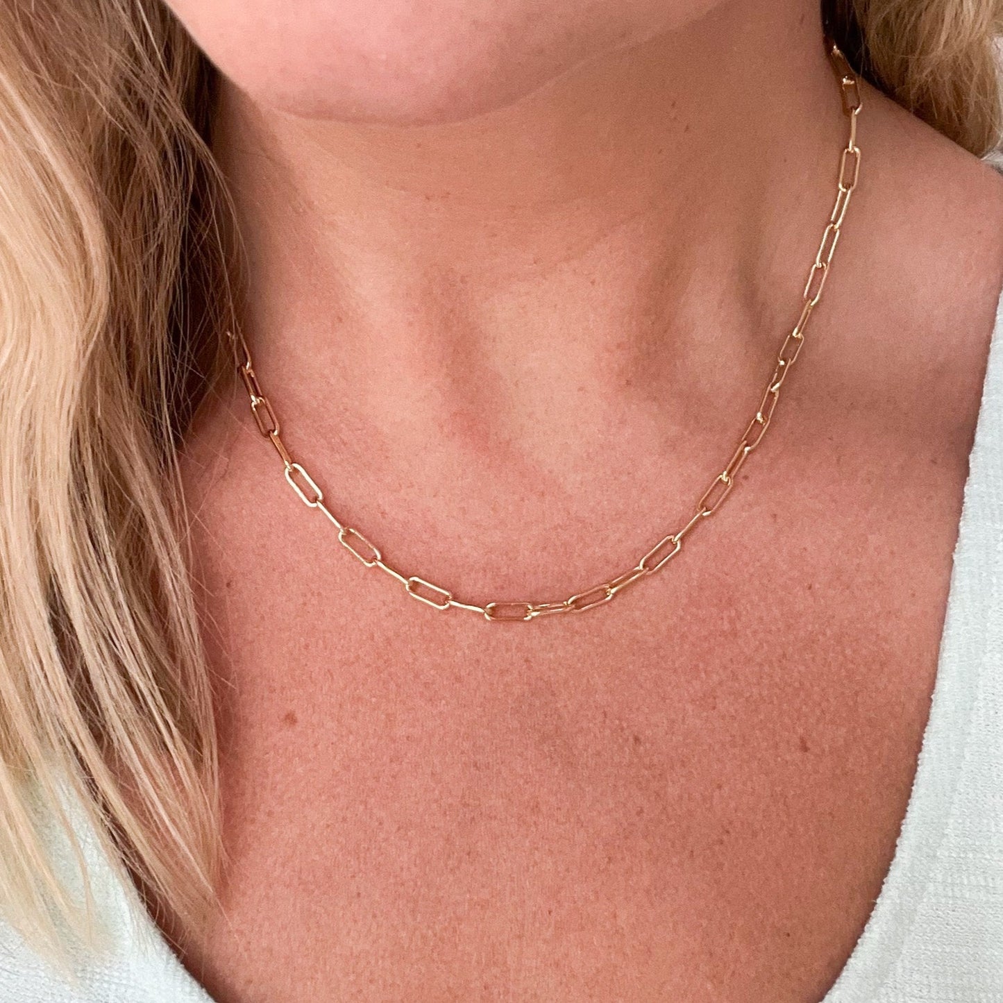 Golden Chain Link Necklace