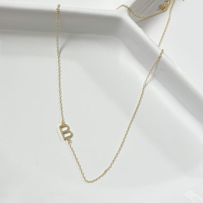 Dainty Gold Initial Necklace