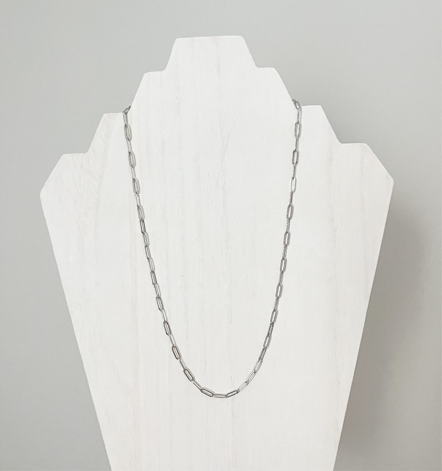 Silver Chain Link Necklace