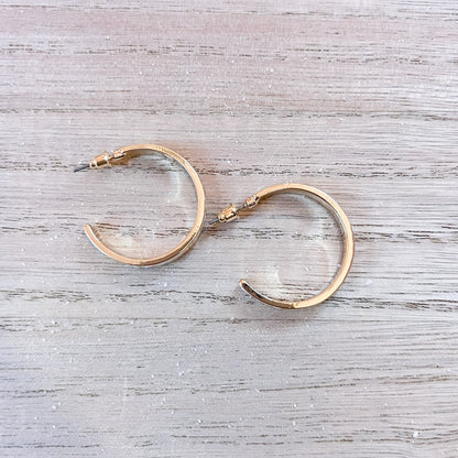 Pink and White Heart Hoop Earrings